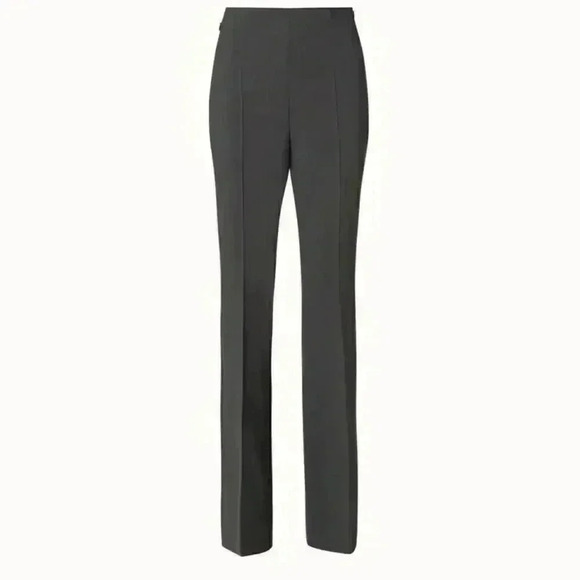 Akris Punto Womens US 6 Wool Double-Face Bootcut Pants Gray with side Zipper - Picture 1 of 6